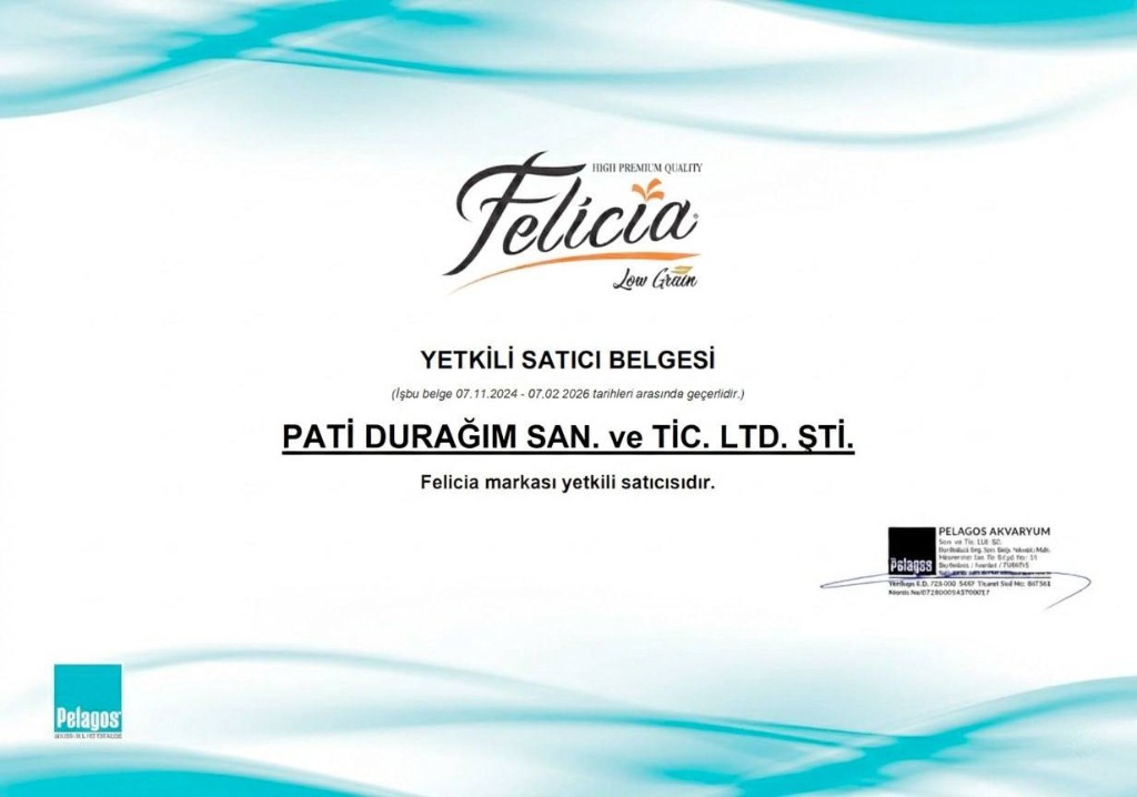 Felicia Yetkili Satıcı Belgesi